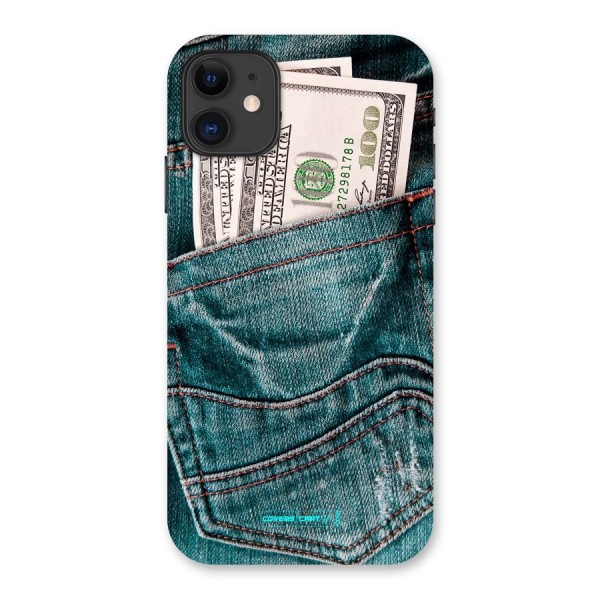 Money in Jeans Back Case for iPhone 11