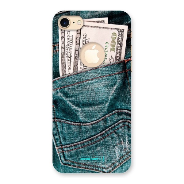 Money in Jeans Back Case for iPhone 7 Logo Cut