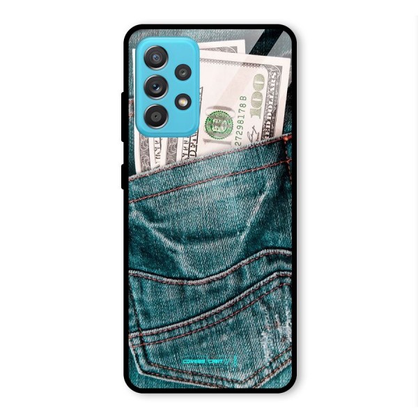 Money in Jeans Glass Back Case for Galaxy A52