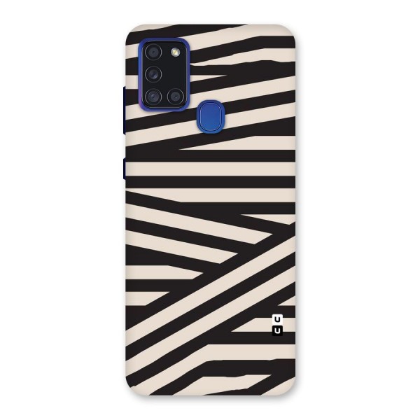Monochrome Lines Back Case for Galaxy A21s