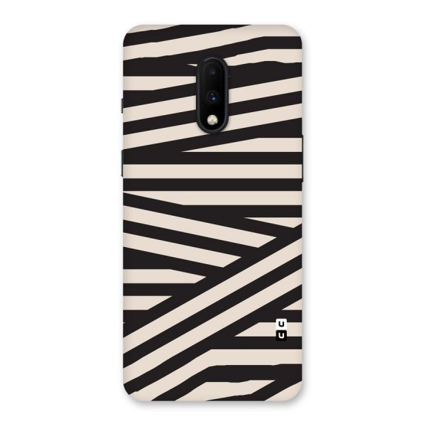 Monochrome Lines Back Case for OnePlus 7