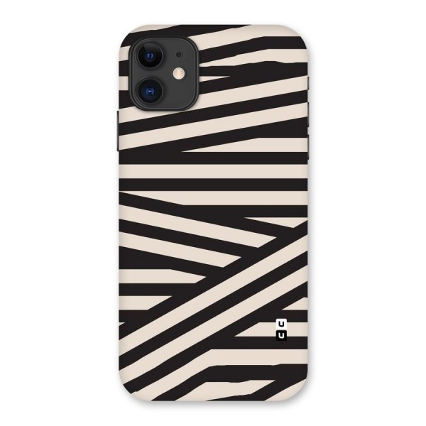 Monochrome Lines Back Case for iPhone 11
