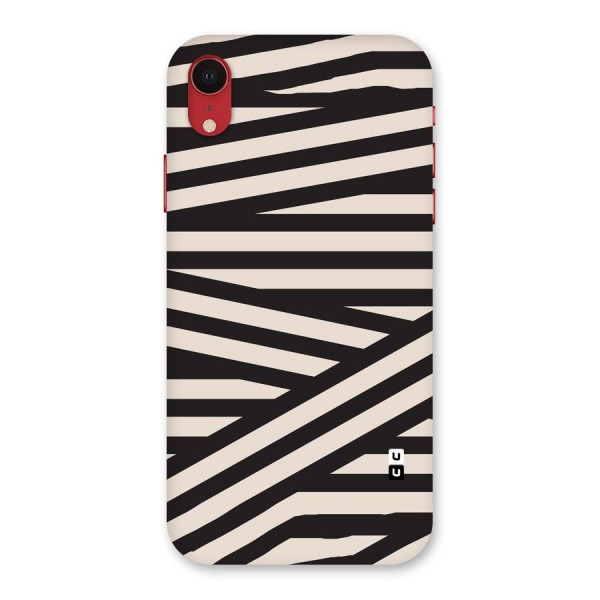 Monochrome Lines Back Case for iPhone XR