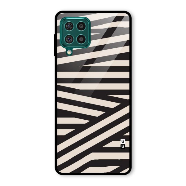 Monochrome Lines Glass Back Case for Galaxy F62