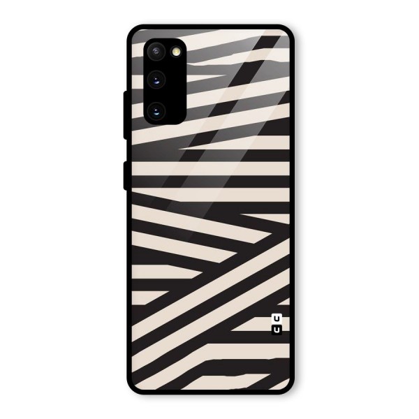 Monochrome Lines Glass Back Case for Galaxy S20 FE