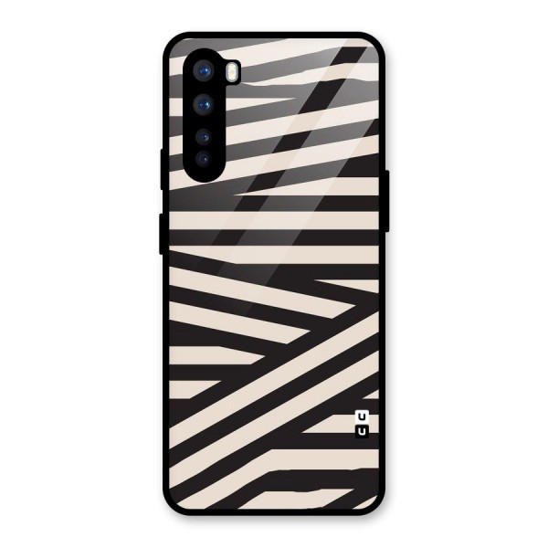 Monochrome Lines Glass Back Case for OnePlus Nord