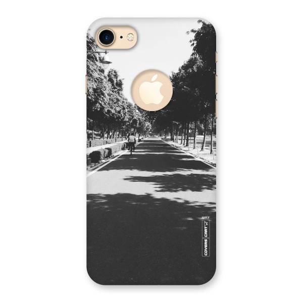 Monochrome Path Back Case for iPhone 7 Logo Cut