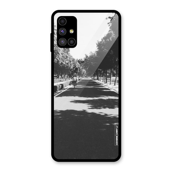 Monochrome Path Glass Back Case for Galaxy M51