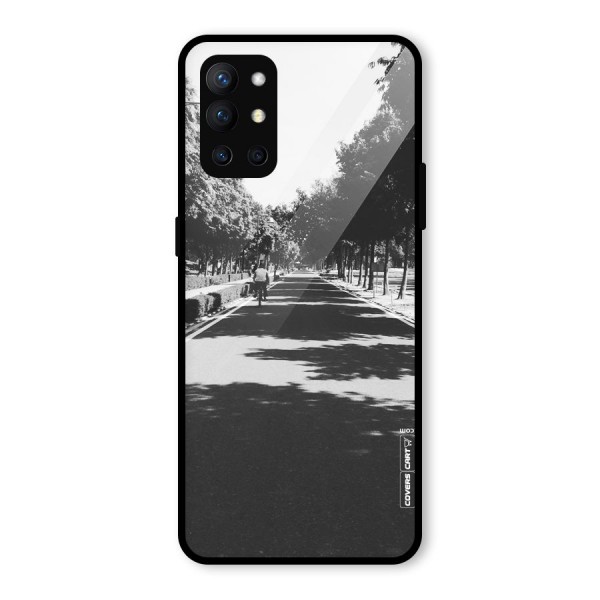 Monochrome Path Glass Back Case for OnePlus 9R