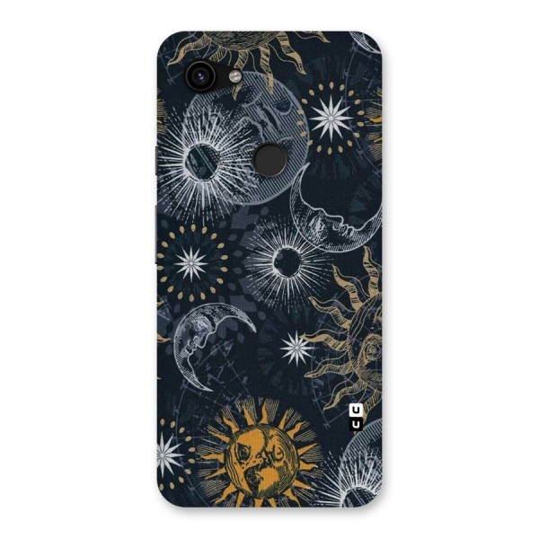 Moon And Sun Back Case for Google Pixel 3a XL