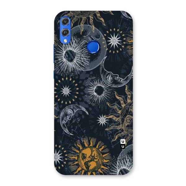 Moon And Sun Back Case for Honor 8X