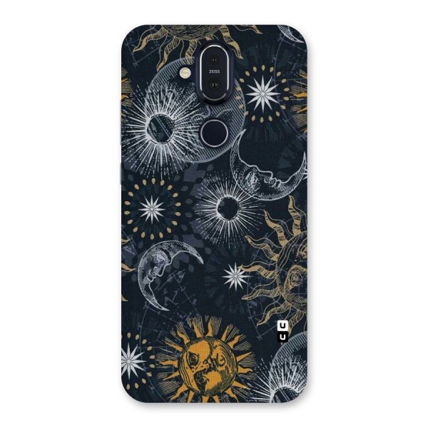 Moon And Sun Back Case for Nokia 8.1