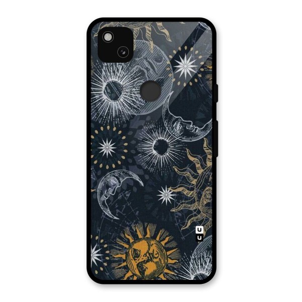 Moon And Sun Glass Back Case for Google Pixel 4a