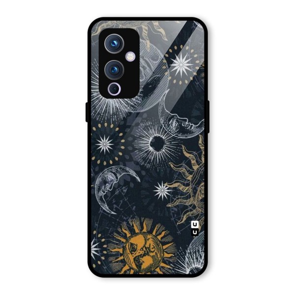 Moon And Sun Glass Back Case for OnePlus 9