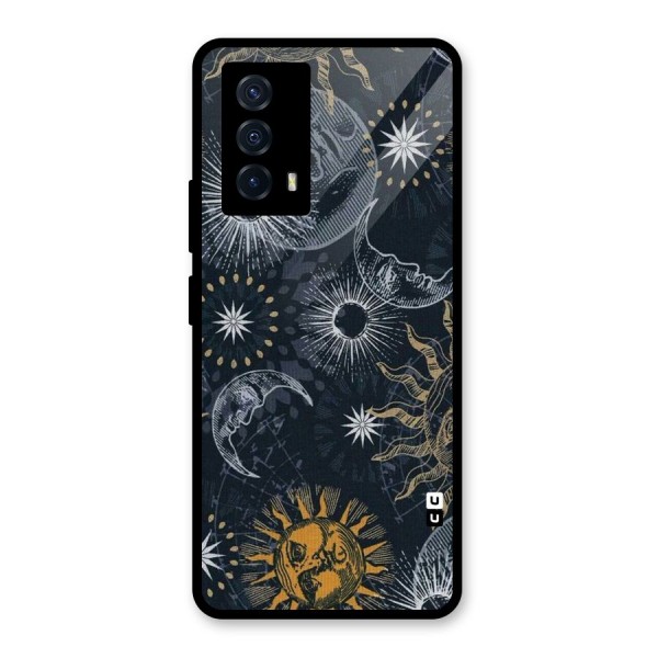 Moon And Sun Glass Back Case for Vivo iQOO Z5