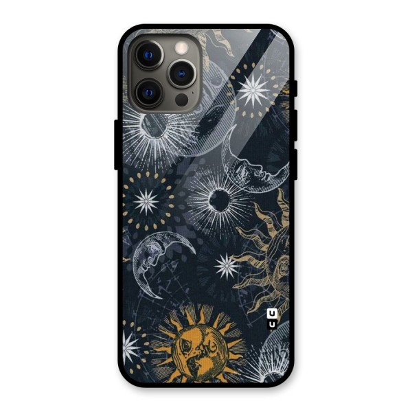 Moon And Sun Glass Back Case for iPhone 12 Pro Max
