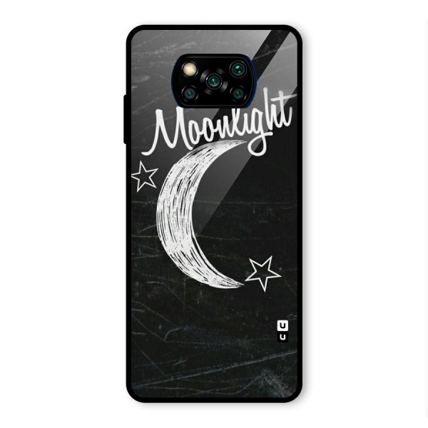 Moon Light Glass Back Case for Poco X3 Pro