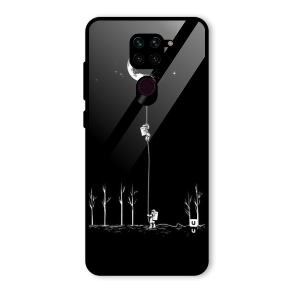 Moon Man Glass Back Case for Redmi Note 9