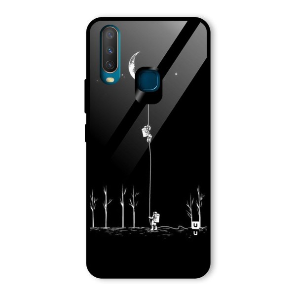 Moon Man Glass Back Case for Vivo Y17