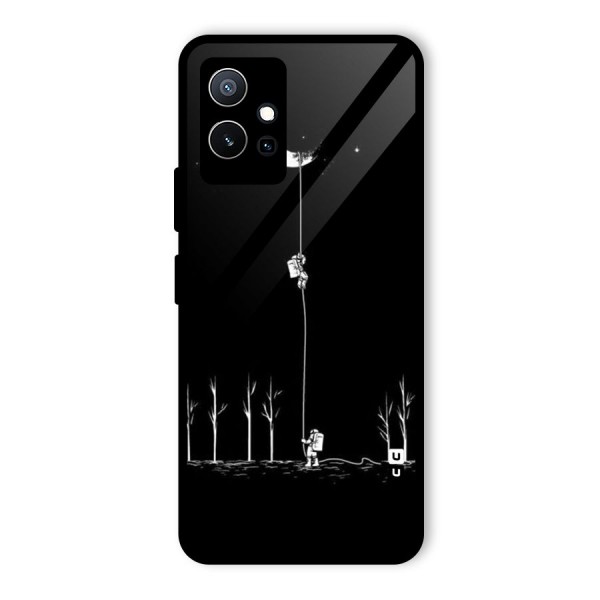 Moon Man Glass Back Case for Vivo Y75 5G