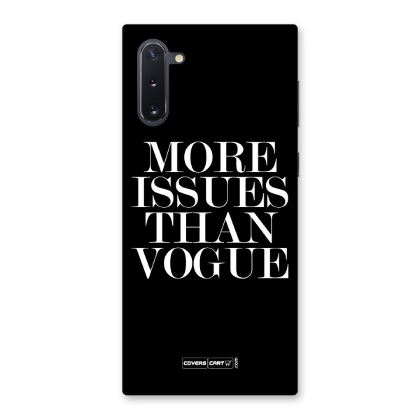 More Issues than Vogue (Black) Back Case for Galaxy Note 10