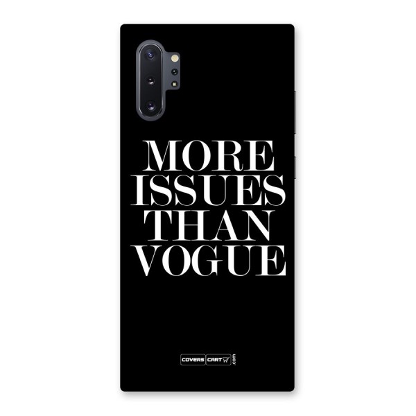 More Issues than Vogue (Black) Back Case for Galaxy Note 10 Plus