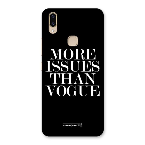 More Issues than Vogue (Black) Back Case for Vivo V9
