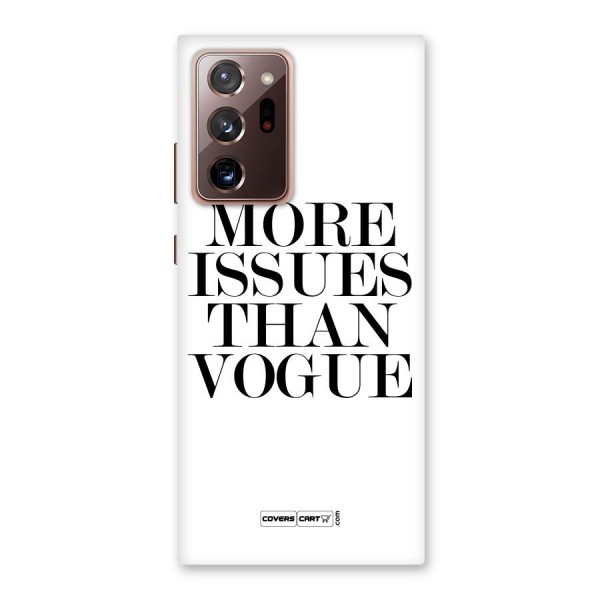 More Issues than Vogue (White) Back Case for Galaxy Note 20 Ultra