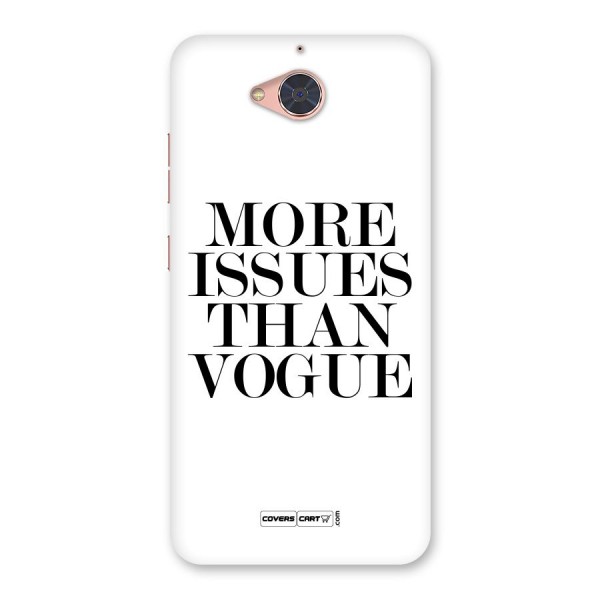 More Issues than Vogue (White) Back Case for Gionee S6 Pro