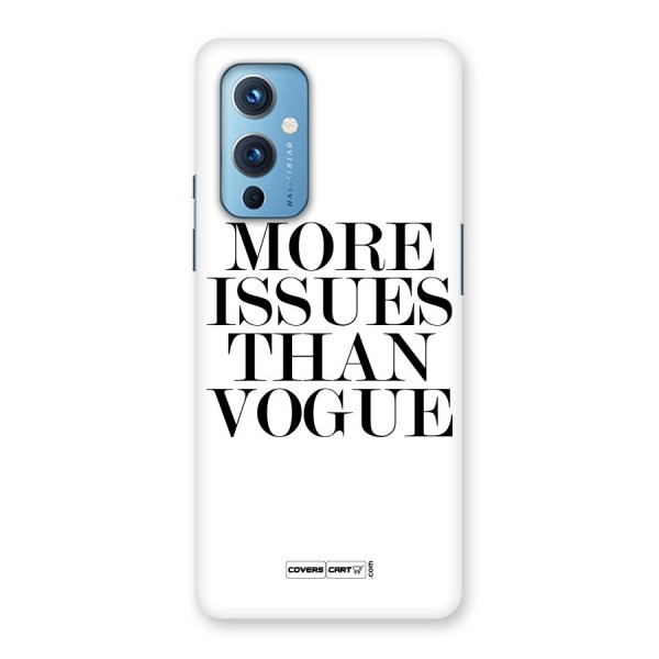 More Issues than Vogue (White) Back Case for OnePlus 9