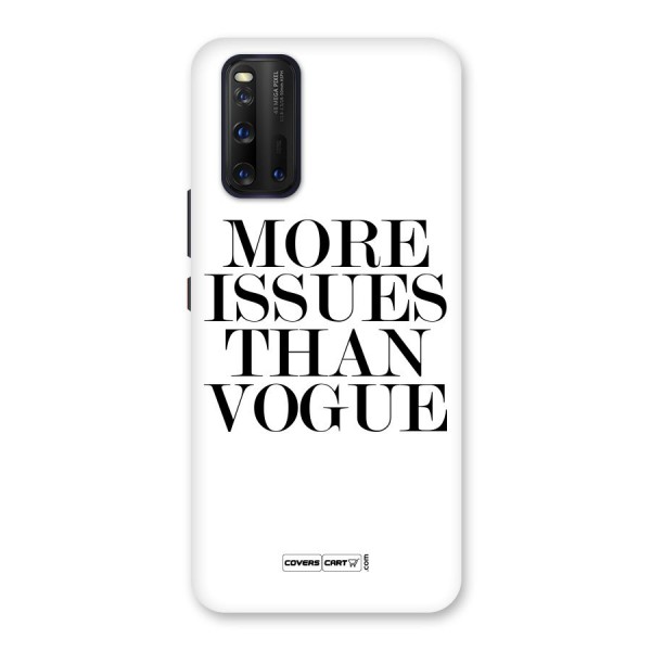 More Issues than Vogue (White) Back Case for Vivo iQOO 3
