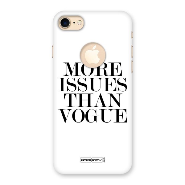 More Issues than Vogue (White) Back Case for iPhone 7 Logo Cut