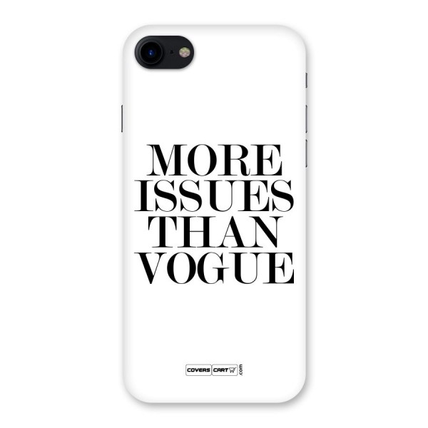 More Issues than Vogue (White) Back Case for iPhone SE 2020