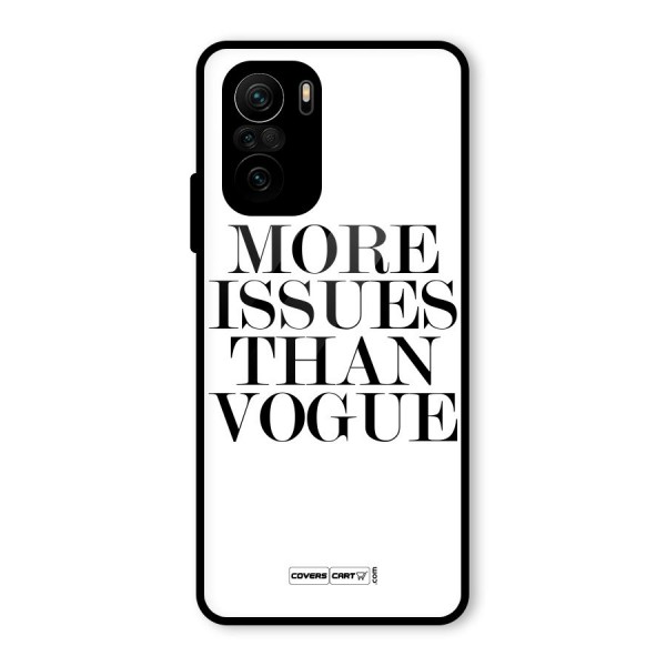 More Issues than Vogue (White) Glass Back Case for Mi 11x