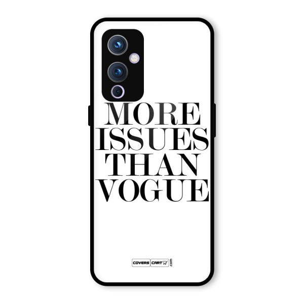 More Issues than Vogue (White) Glass Back Case for OnePlus 9