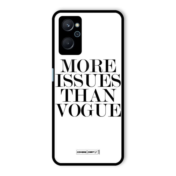 More Issues than Vogue (White) Glass Back Case for Realme 9i