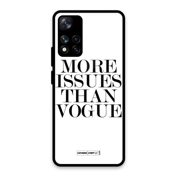 More Issues than Vogue (White) Glass Back Case for Xiaomi 11i 5G