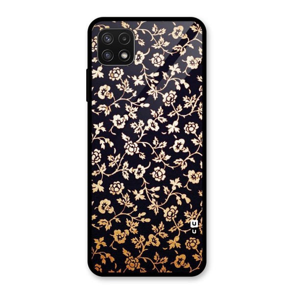 Most Beautiful Floral Glass Back Case for Galaxy A22 5G