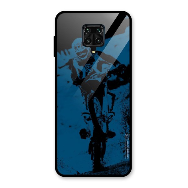 Moto Combat Glass Back Case for Redmi Note 9 Pro Max