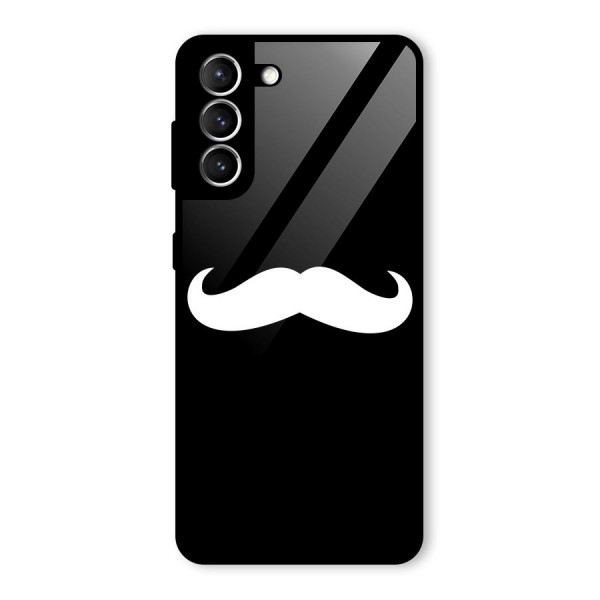 Moustache Love Glass Back Case for Galaxy S21 5G