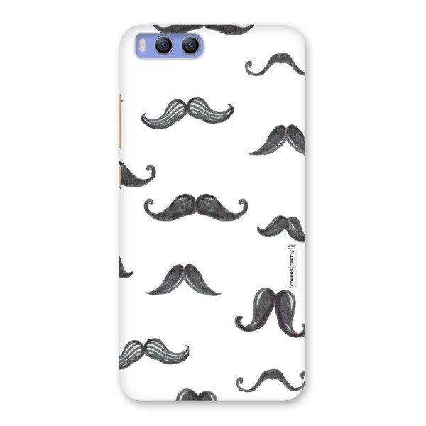 Moustache Pattern (Black) Back Case for Xiaomi Mi 6