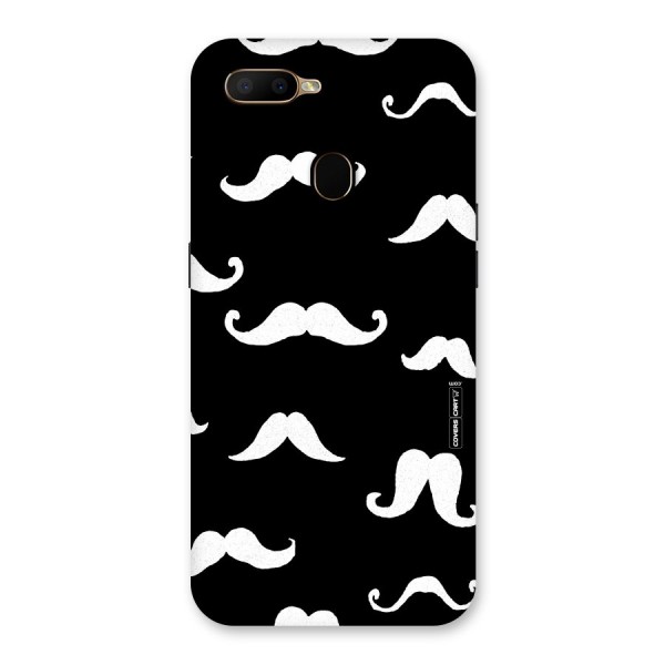 Moustache Pattern (White) Back Case for Oppo A5s