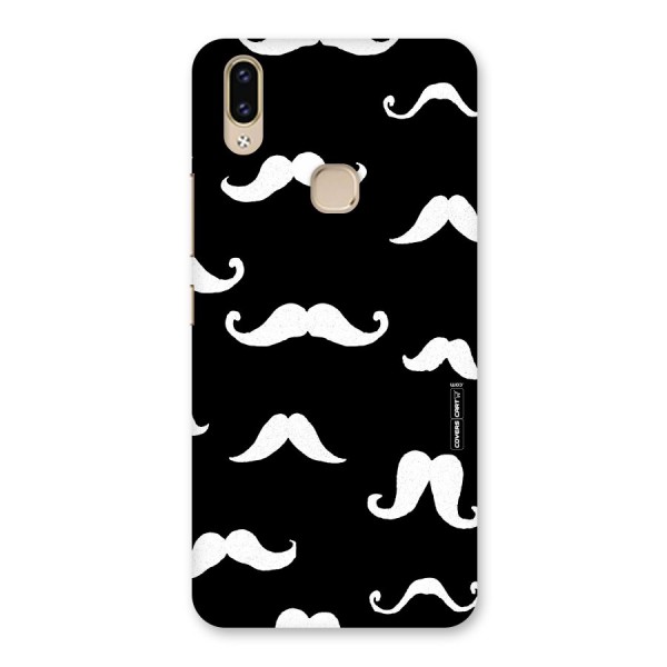Moustache Pattern (White) Back Case for Vivo V9