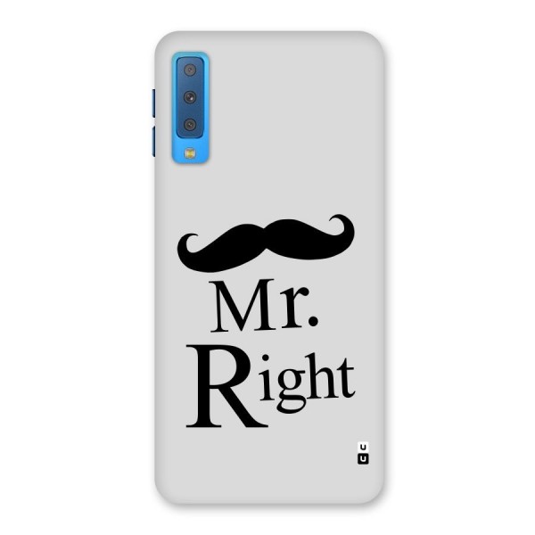Mr. Right. Back Case for Galaxy A7 (2018)