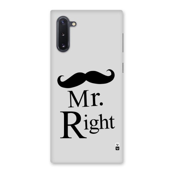 Mr. Right. Back Case for Galaxy Note 10