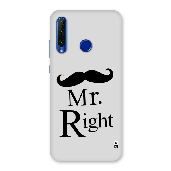 Mr. Right. Back Case for Honor 20i