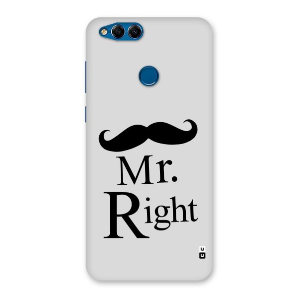 Mr. Right. Back Case for Honor 7X