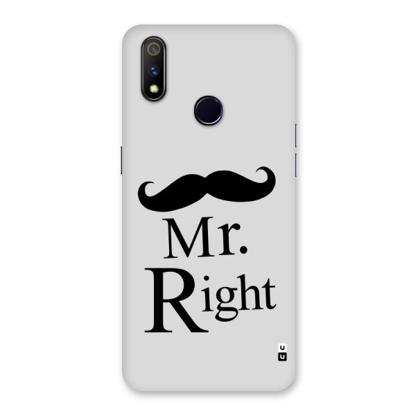 Mr. Right. Back Case for Realme 3 Pro