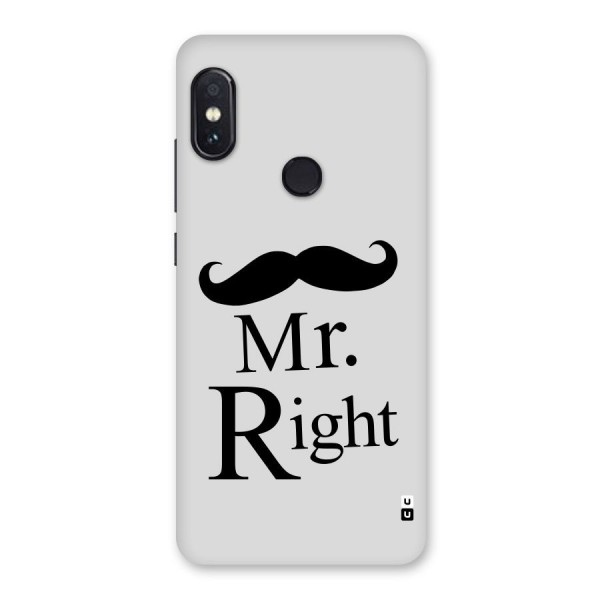 Mr. Right. Back Case for Redmi Note 5 Pro