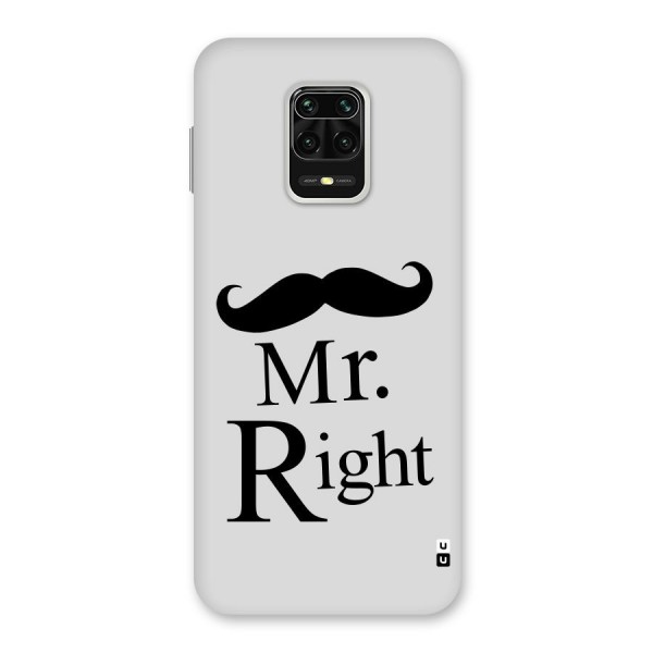 Mr. Right. Back Case for Redmi Note 9 Pro